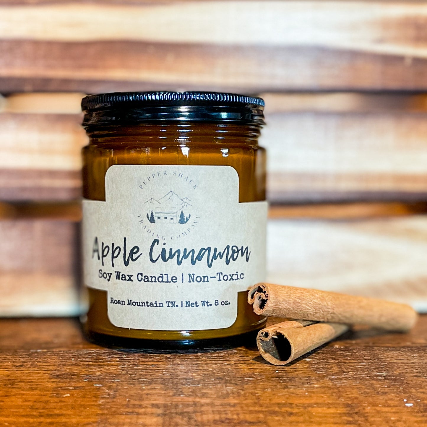 Apple Cinnamon Wood Wick Candle
