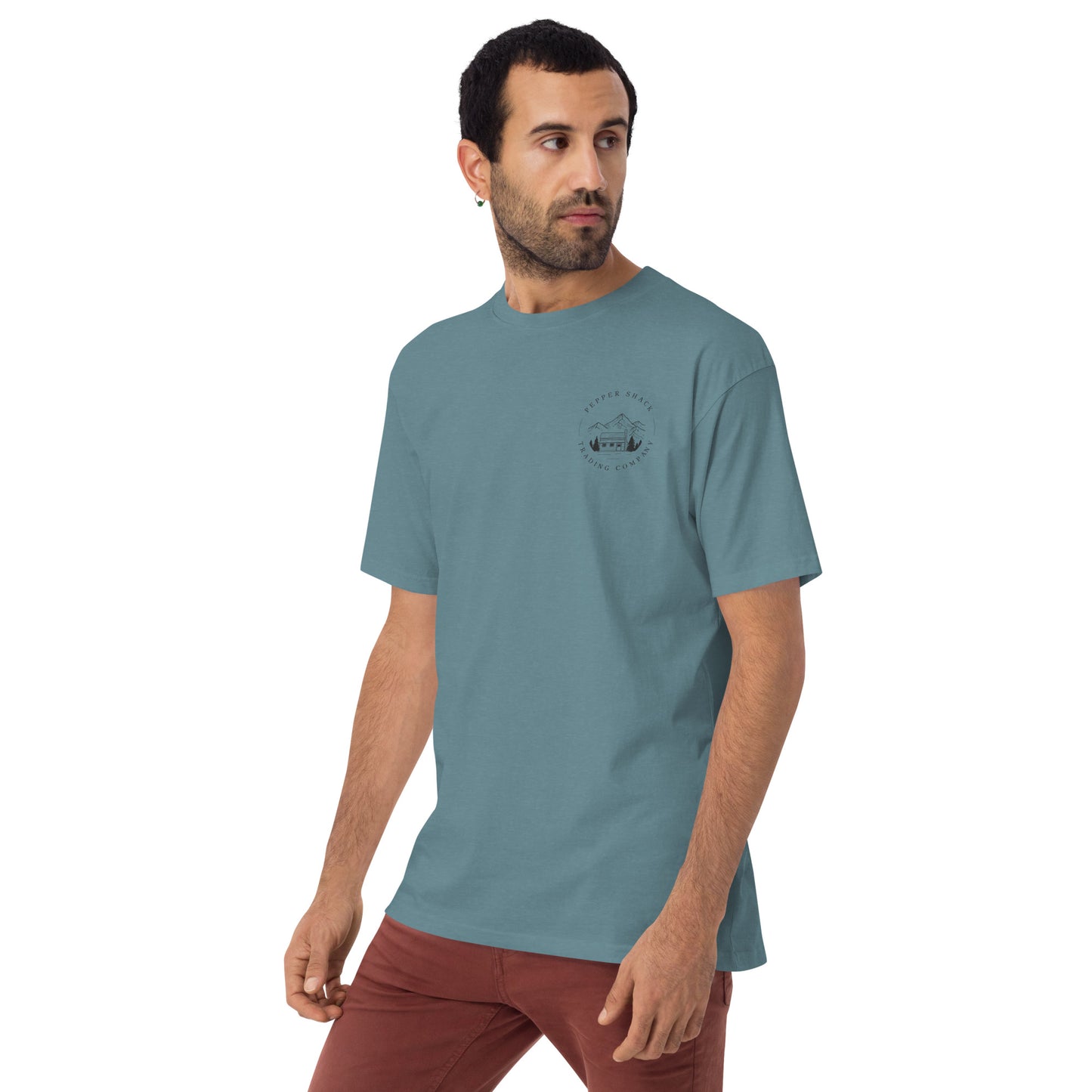 Men’s premium heavyweight logo tee