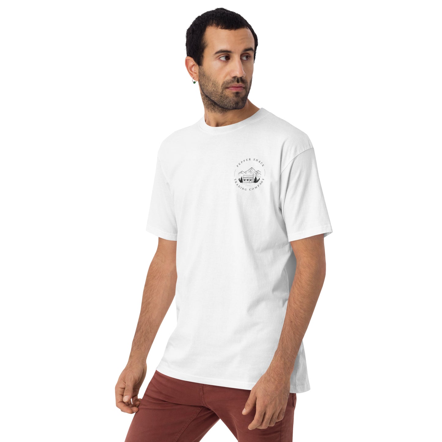 Men’s premium heavyweight logo tee