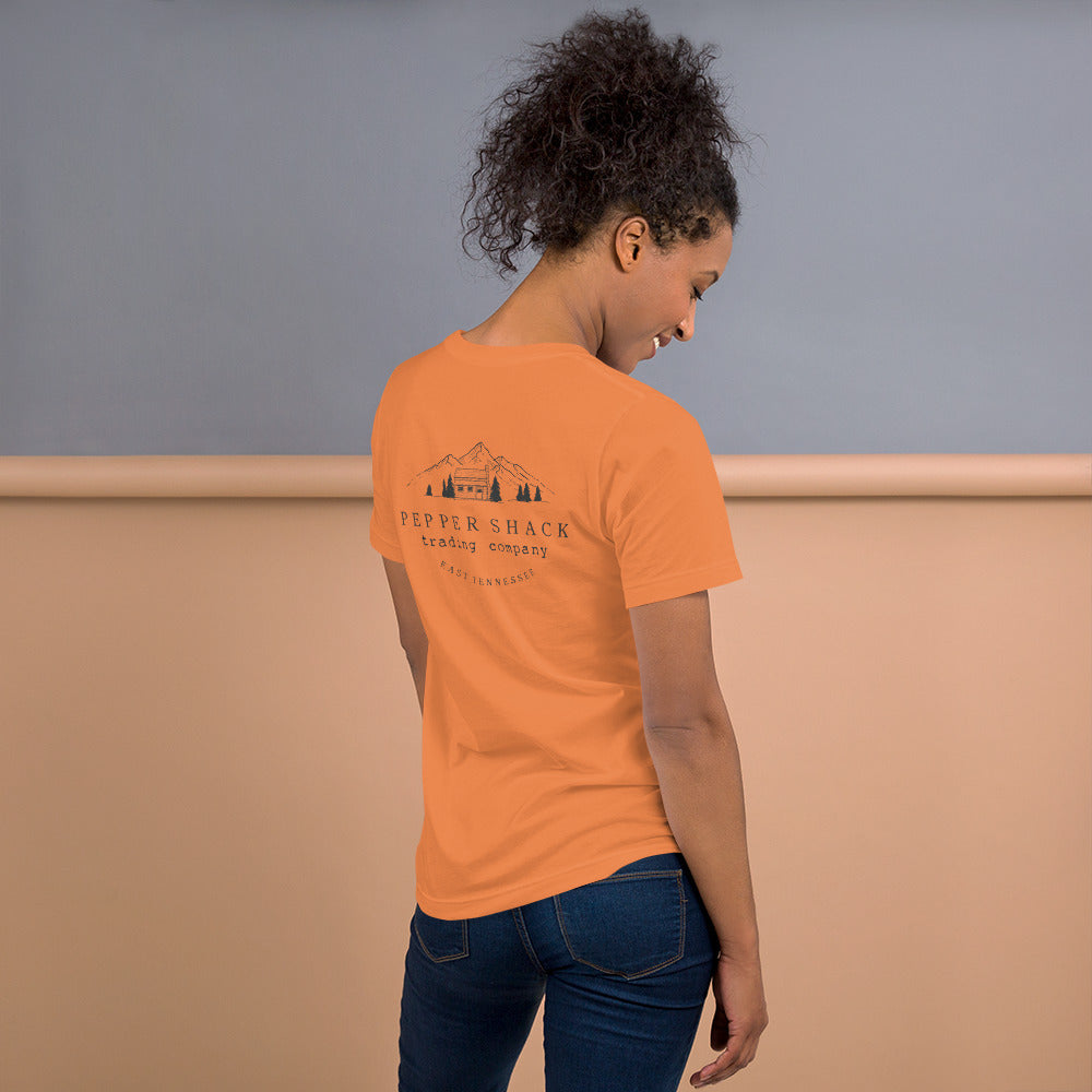 Pepper Shack Logo Tee Short-Sleeve Unisex T-Shirt, Back