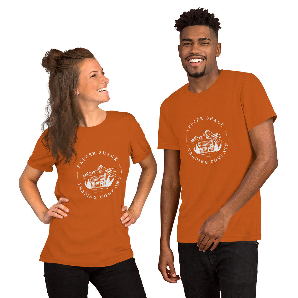 Pepper Shack Logo Tee white print Short-Sleeve Unisex T-Shirt
