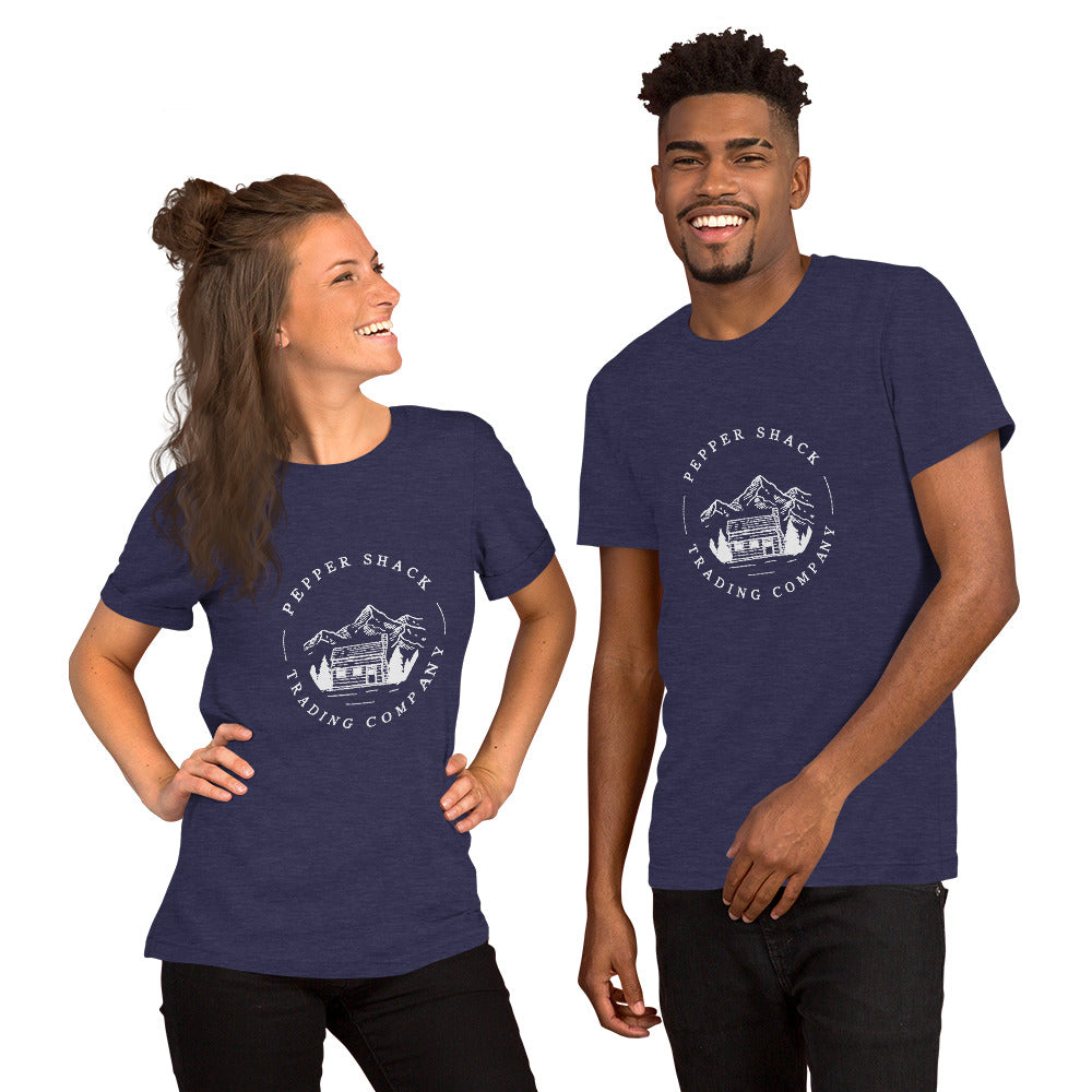 Pepper Shack Logo Tee white print Short-Sleeve Unisex T-Shirt
