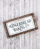Gingerbread Baking Co Wood Sign
