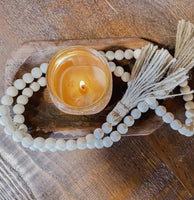Farmhouse wood bead garland
