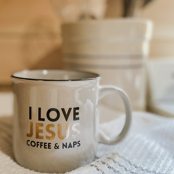 I Love Jesus Coffee and Naps Mug