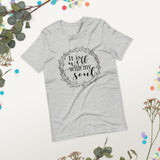 It Is Well With My Soul, Black Print Short-Sleeve Unisex T-Shirt